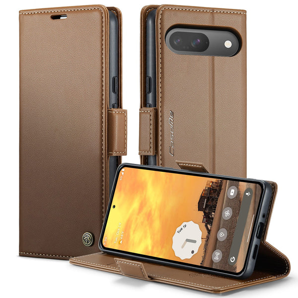 Google Pixel 10 CaseMe Retro Wallet Case [Brown]