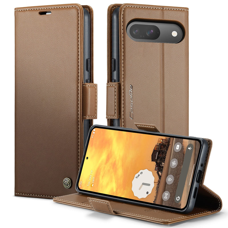 Google Pixel 10 CaseMe Retro Wallet Case [Brown]