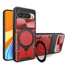 Google Pixel 10 Ring Kickstand Case w/ Camera Cover [Red]