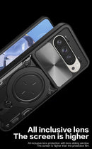 Google Pixel 10 Pro Ring Kickstand Case w/ Camera Cover [Navy]