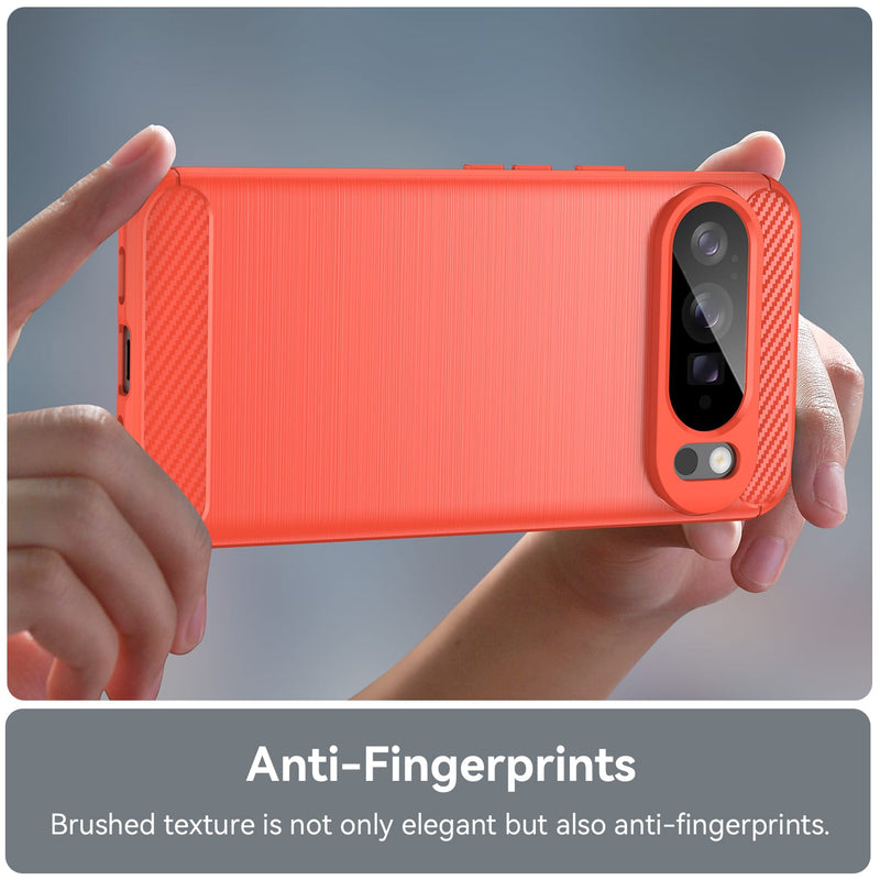 Google Pixel 10 Pro XL Carbon Fibre Brushed Case [Red]