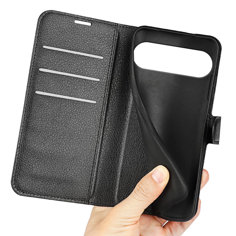 Google Pixel 10 Pro XL PU Wallet Case [Black]