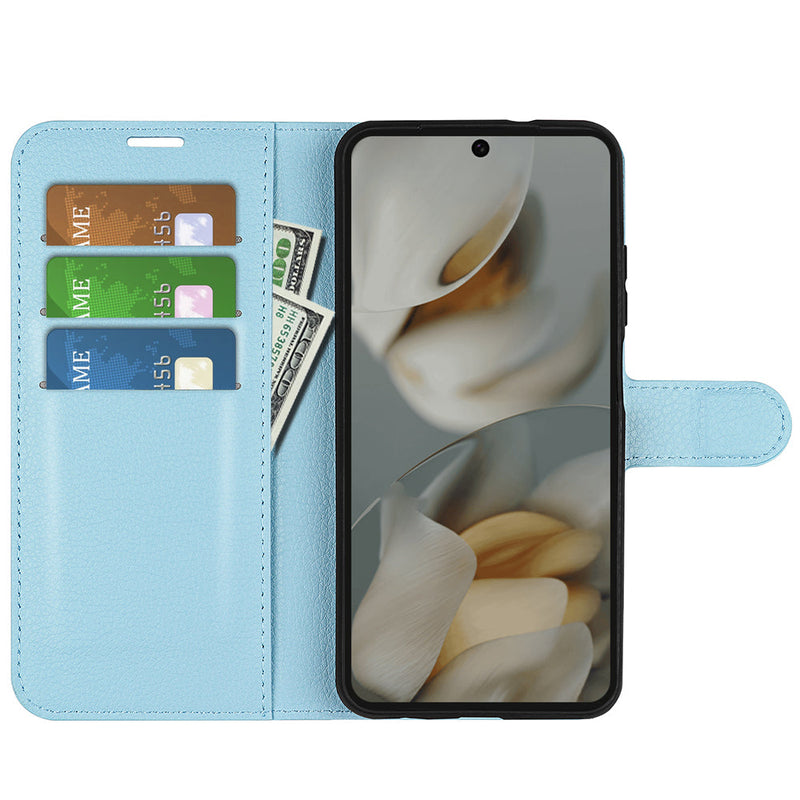 Google Pixel 10 Pro XL PU Wallet Case [LightBlue]