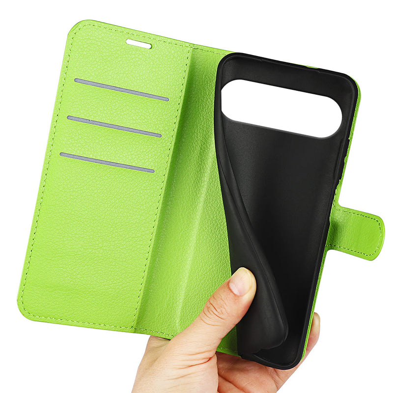 Google Pixel 10 Pro XL PU Wallet Case [Green]