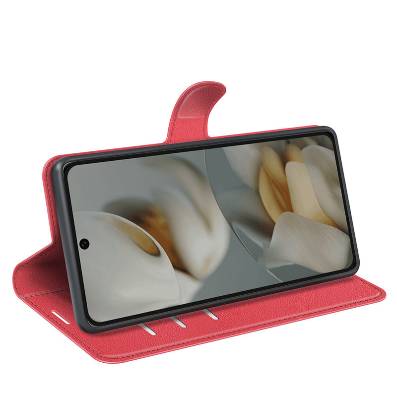 Google Pixel 10 Pro XL PU Wallet Case [Red]