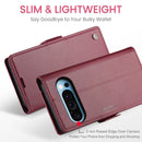 Google Pixel 10 Pro XL CaseMe Retro Wallet Case [Maroon]