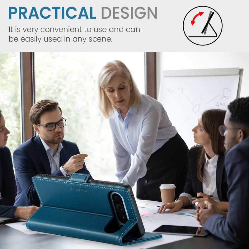 Google Pixel 10 Pro XL CaseMe Retro Wallet Case [Navy]