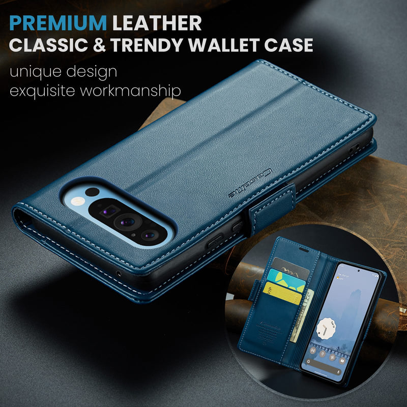 Google Pixel 10 Pro XL CaseMe Retro Wallet Case [Navy]