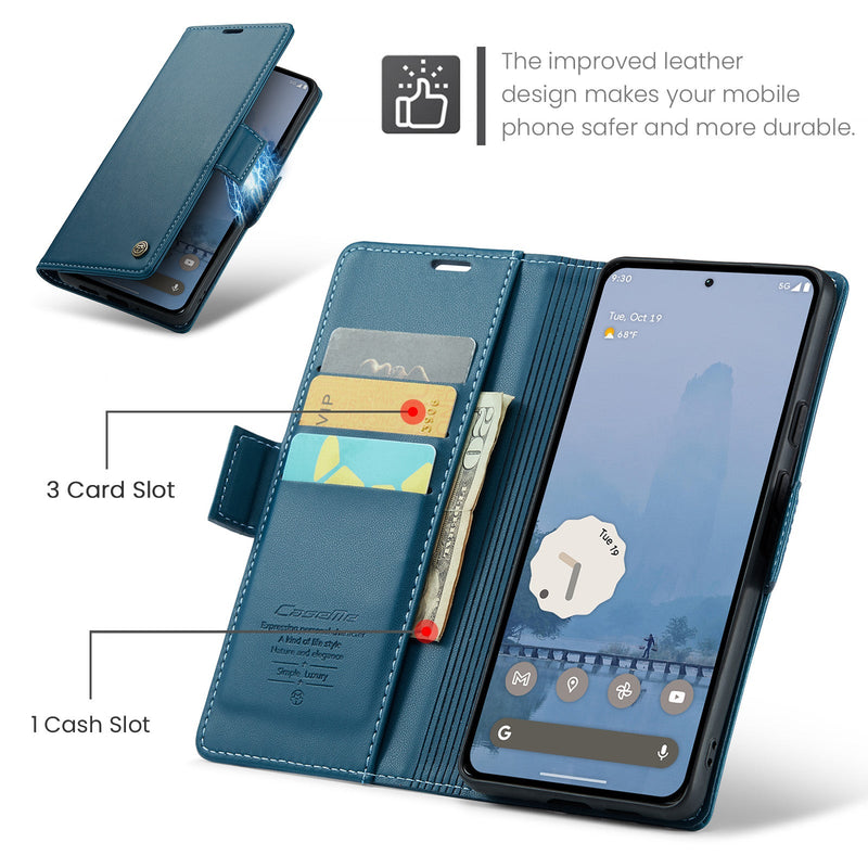 Google Pixel 10 Pro XL CaseMe Retro Wallet Case [Navy]