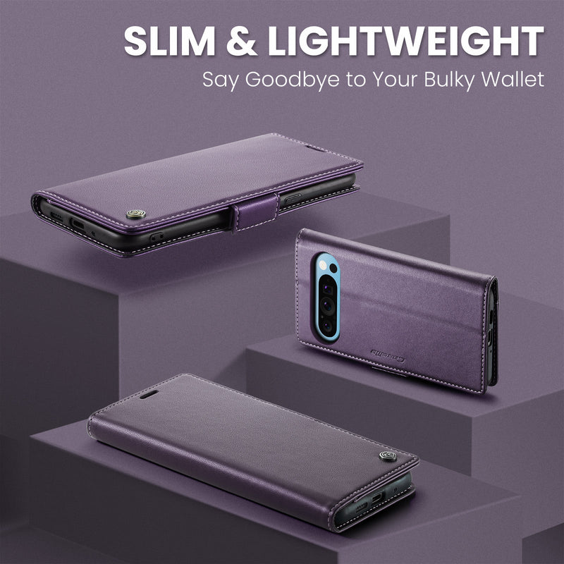 Google Pixel 10 Pro XL CaseMe Retro Wallet Case [Purple]