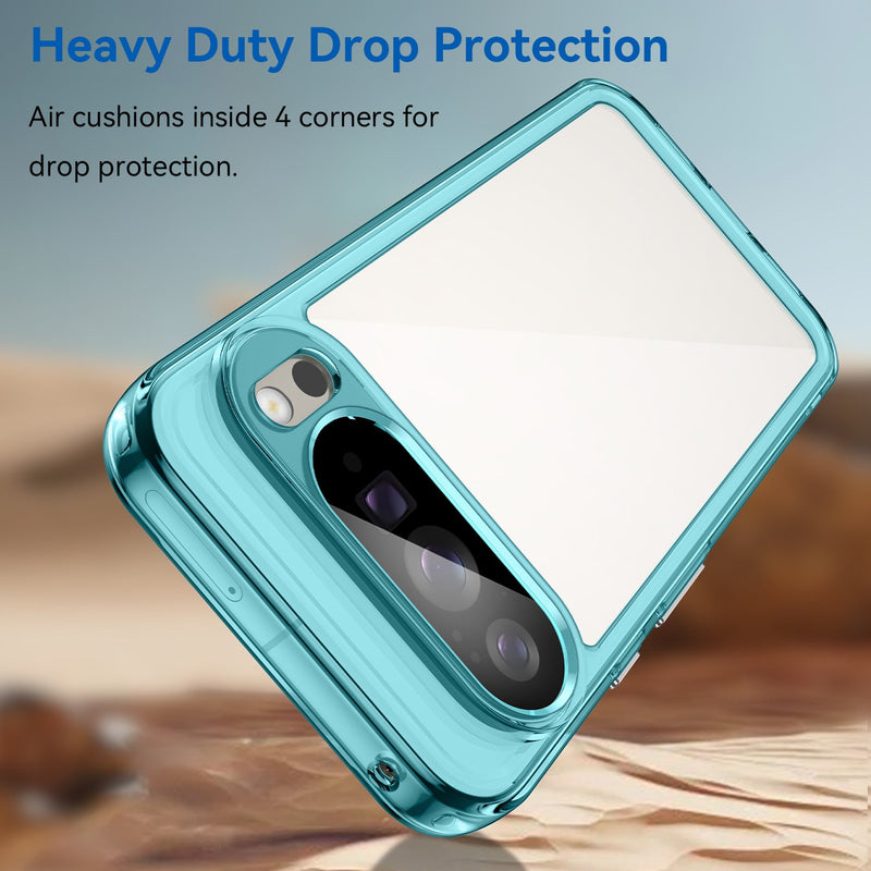 Google Pixel 10 Pro XL Soft TPU Bumper Case [Clear Blue]