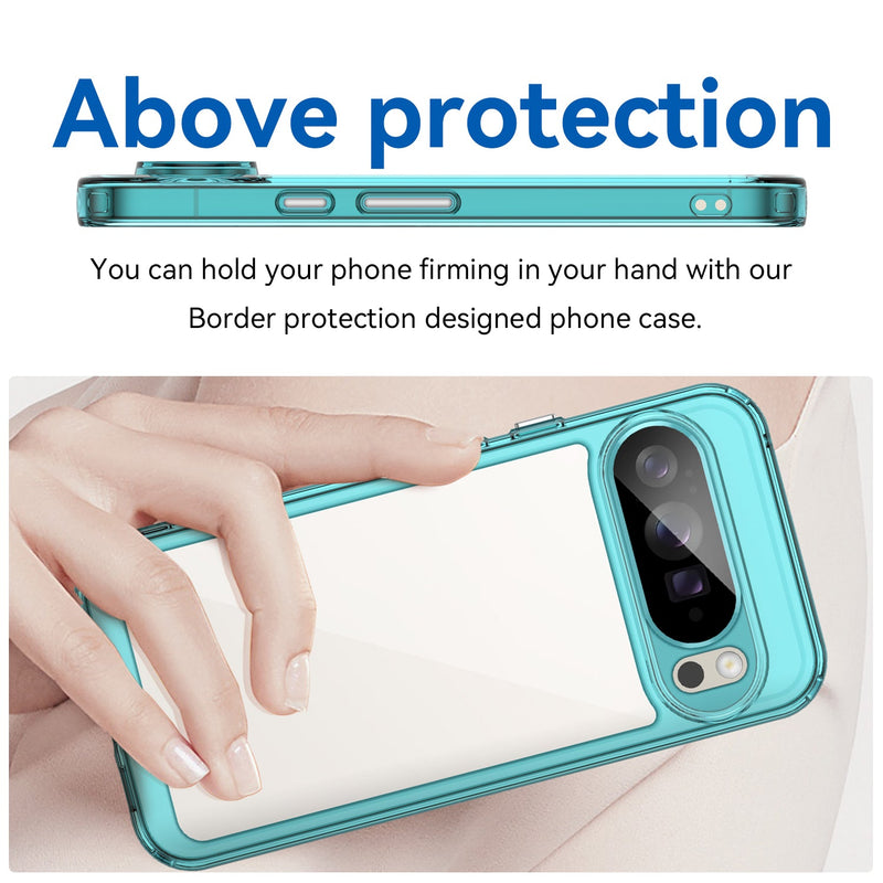 Google Pixel 10 Pro XL Soft TPU Bumper Case [Clear Blue]