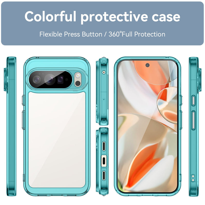 Google Pixel 10 Pro XL Soft TPU Bumper Case [Clear Blue]
