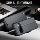 Google Pixel 11 Pro XL CaseMe Retro Wallet Case [Black] 3