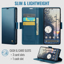 Google Pixel 11 Pro XL CaseMe Retro Wallet Case [Navy] 2