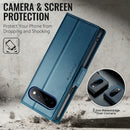 Google Pixel 11 Pro XL CaseMe Retro Wallet Case [Navy] 5