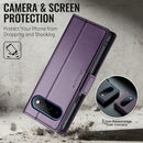 Google Pixel 11 Pro XL CaseMe Retro Wallet Case [Purple] 5