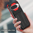 Google Pixel 9 Heavy Duty Kickstand Card Holder Case