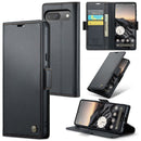 Google Pixel 9 Pro CaseMe Retro Wallet Case [Black] 1