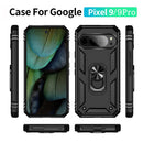 Google Pixel 9 Pro Military Armour Ring Case [Black] 7