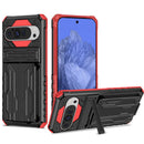 Google Pixel 9 Pro XL Heavy Duty Kickstand Card Holder Case