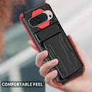 Google Pixel 9 Pro XL Heavy Duty Kickstand Card Holder Case