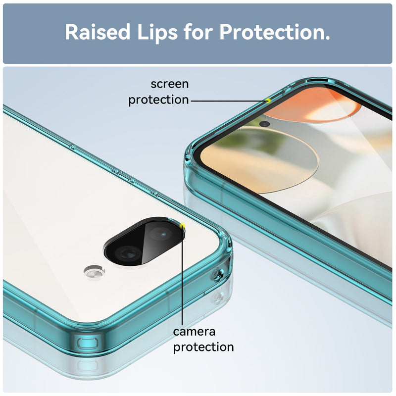 Google Pixel 9a Soft TPU Bumper Case [Clear Blue]