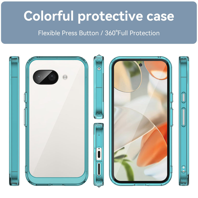 Google Pixel 9a Soft TPU Bumper Case [Clear Blue]