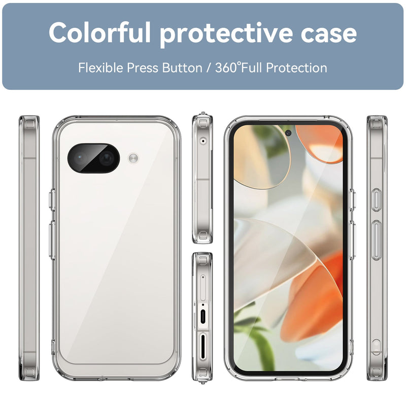 Google Pixel 9a Soft TPU Bumper Case [Clear]