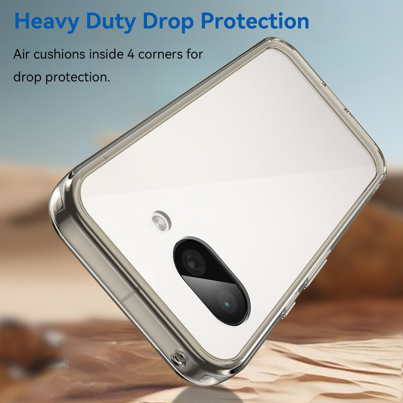 Google Pixel 9a Soft TPU Bumper Case [Clear Grey]