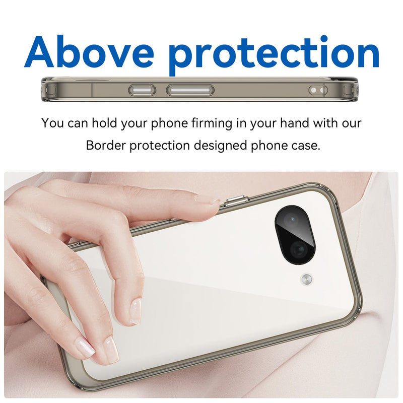 Google Pixel 9a Soft TPU Bumper Case [Clear Grey]
