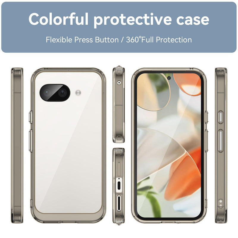 Google Pixel 9a Soft TPU Bumper Case [Clear Grey]