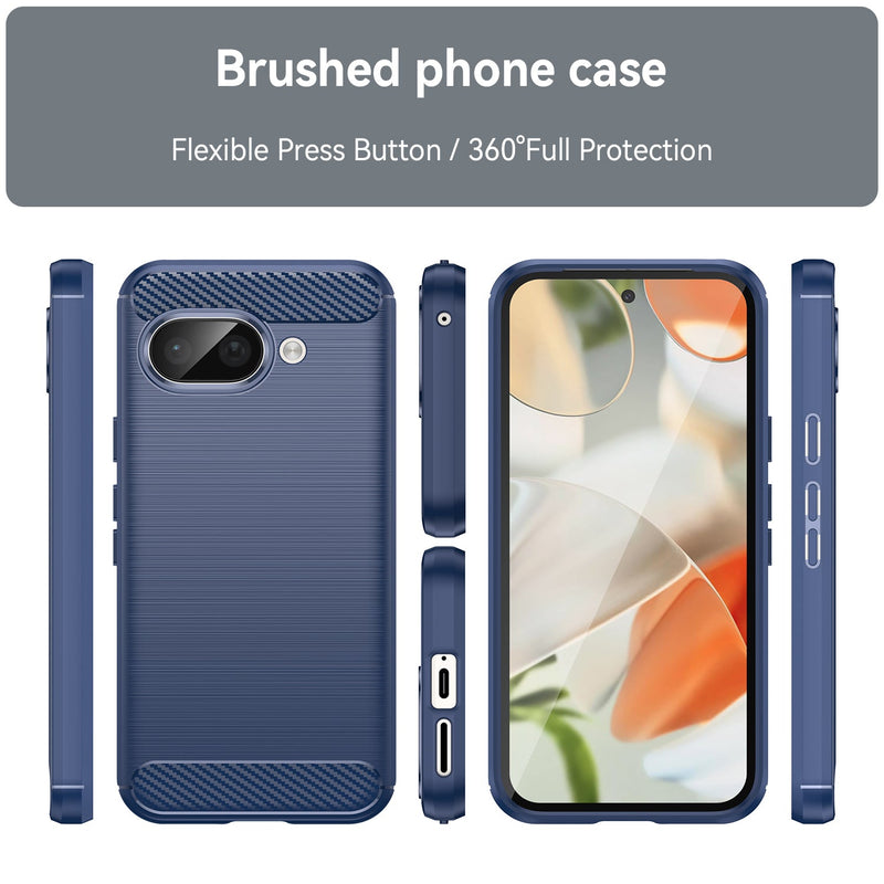 Google Pixel 9a Carbon Fibre Brushed Case [Navy]