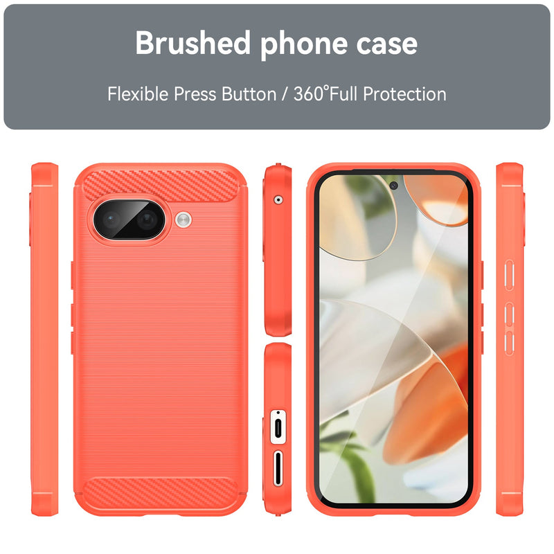 Google Pixel 9a Carbon Fibre Brushed Case [Red]