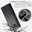 Google Pixel 9a CaseMe Retro Wallet Case [Black] 5
