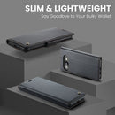 Google Pixel 9a CaseMe Retro Wallet Case [Black] 8