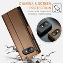 Google Pixel 9a CaseMe Retro Wallet Case [Brown] 5