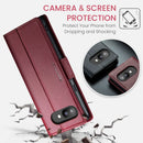 Google Pixel 9a CaseMe Retro Wallet Case [Maroon] 5