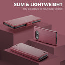 Google Pixel 9a CaseMe Retro Wallet Case [Maroon] 8