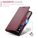 Google Pixel 9a CaseMe Retro Wallet Case [Maroon] 10