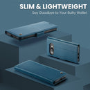 Google Pixel 9a CaseMe Retro Wallet Case [Navy] 8