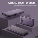 Google Pixel 9a CaseMe Retro Wallet Case [Purple] 8