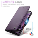 Google Pixel 9a CaseMe Retro Wallet Case [Purple] 10