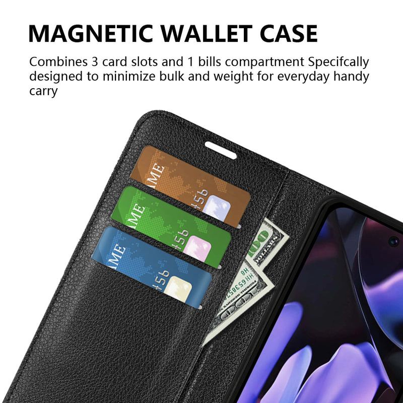 Google Pixel 9a PU Wallet Case [Red]