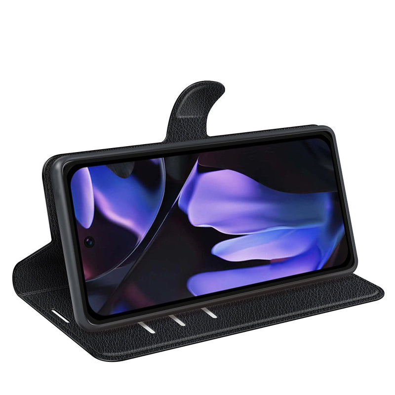 Google Pixel 9a PU Wallet Case [Black]