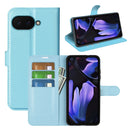 Google Pixel 9a PU Wallet Case [LightBlue]