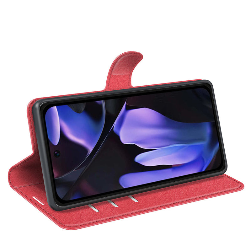 Google Pixel 9a PU Wallet Case [Red]