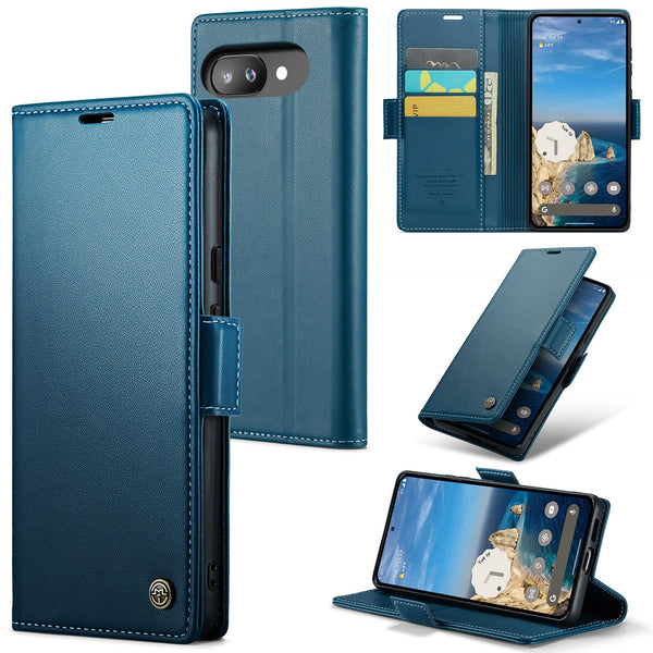 Google Pixel 9a CaseMe Retro Wallet Case [Navy]