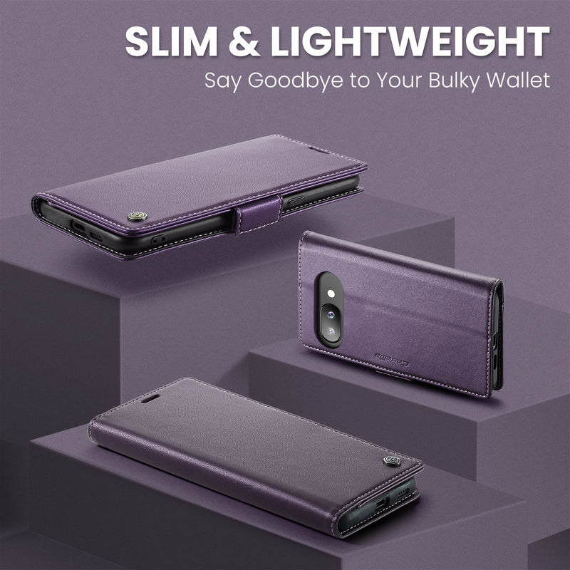 Google Pixel 9a CaseMe Retro Wallet Case [Purple]