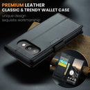 Google Pixel 9a CaseMe Retro Wallet Case [Black]